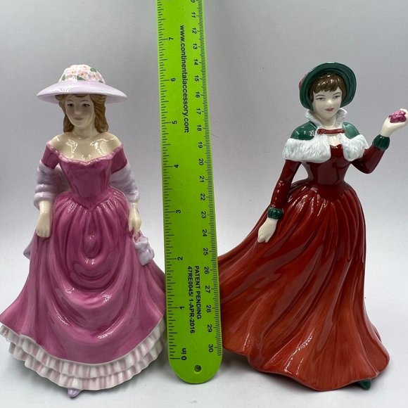 Royal Doulton bone china figurine - Summer Breeze - HN 4587 , Winters Day - HN 4 - Picture 6 of 6
